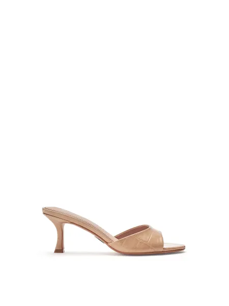 Moda In Pelle Minka Leather High Heel Sandals Neutral