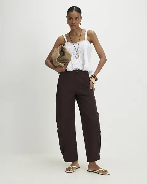 River Island Barrel Leg Trousers