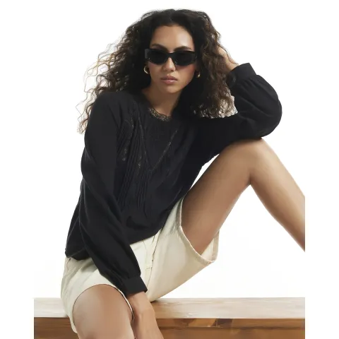 River Island Lace Detail Blouse
