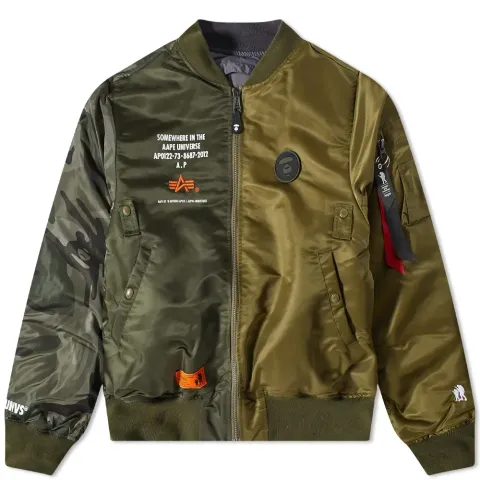 AAPE x Alpha Industries Reversible Camo MA1 Jacket