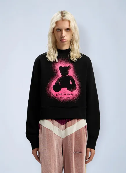 Spray Bear Fitted Crew Sweatshirt
