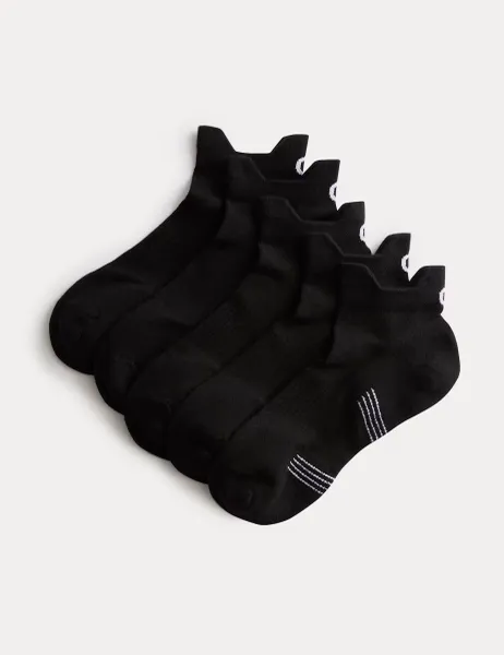 Goodmove 5 Pack Cool & Fresh Cushioned Trainer Liners Black