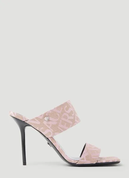 Logo Jacquard Mule Sandals