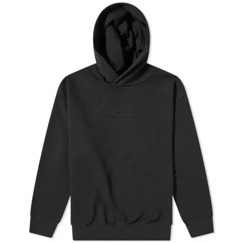 Embroidered Tonal Text Logo Hoodie