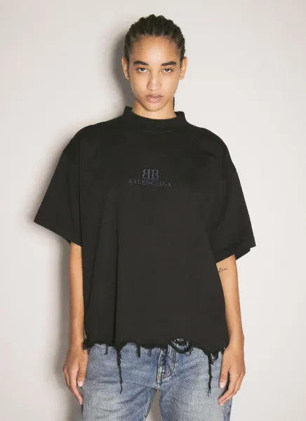 Distressed Crop T-Shirt