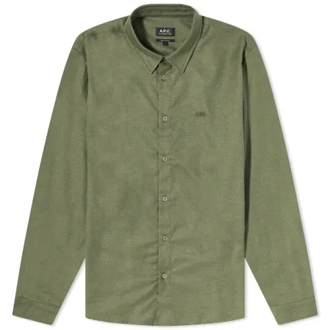 A.P.C. Vincent Logo Flannel Shirt