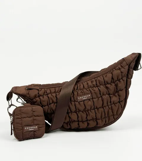 Brown Crossbody Dog Walk Bag