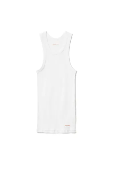 ribbed cotton racerback tank top
