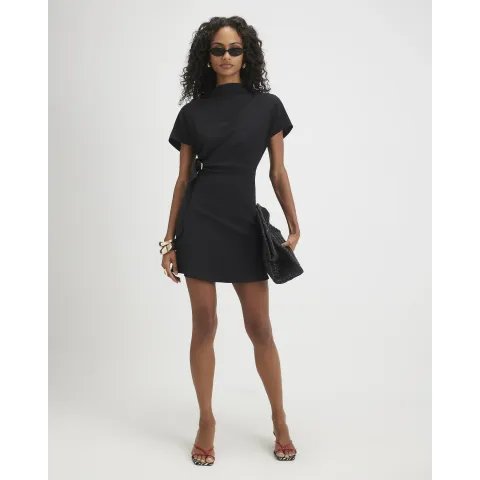 River Island Crepe Snaffle Detail Mini Dress