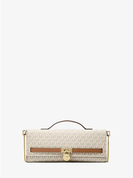 Hamilton Moderne Medium Signature Logo Clutch