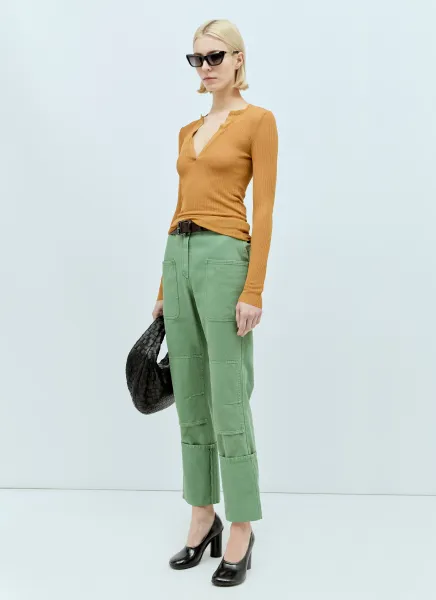 V Neck Silk Top