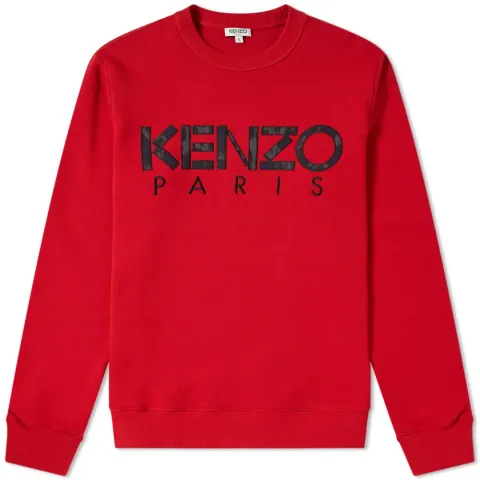 Embroidered Paris Logo Crew Sweat