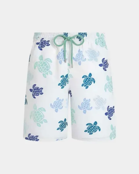 Vilebrequin Men Long Swim Shorts Tortues Multicolores