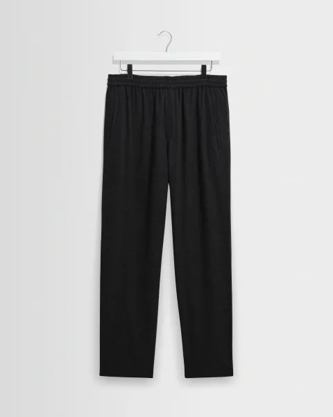 Tyne - Dark Grey Wool Blend Trouser