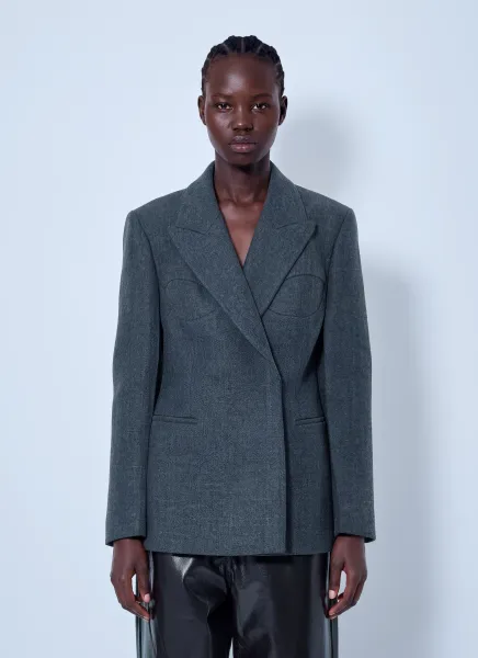 Cup Detailed Blazer