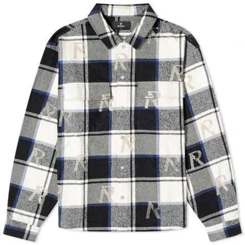 All Over Initial Flannel Shirt
