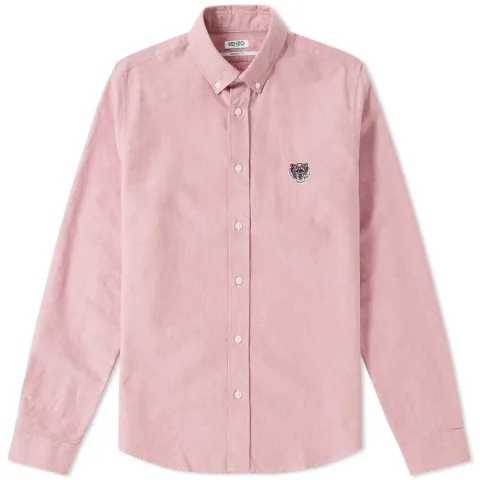 Button Down Tiger Oxford Shirt