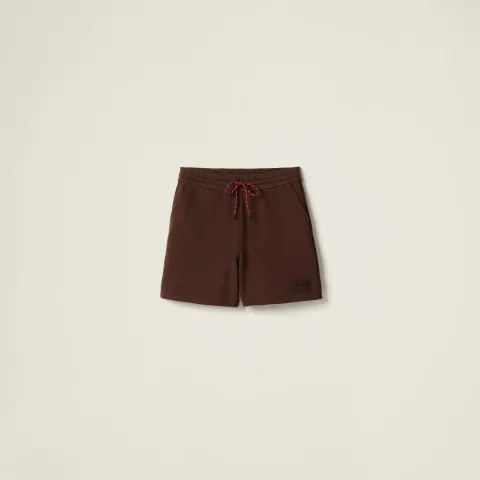 Cotton fleece shorts