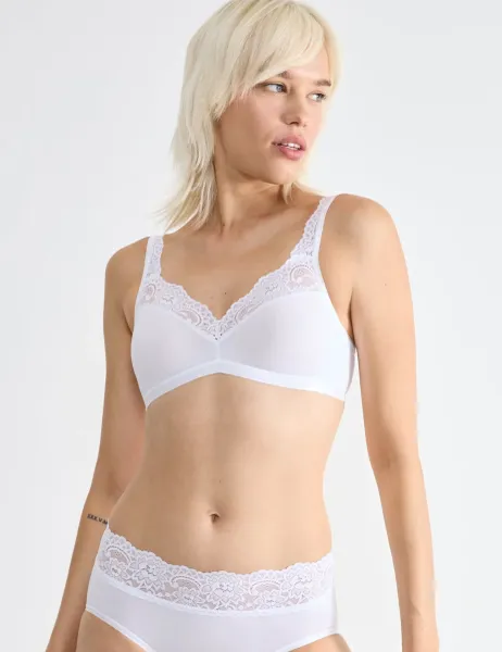 Sloggi Romance Si Non Wired T-Shirt Bra (A-C) White