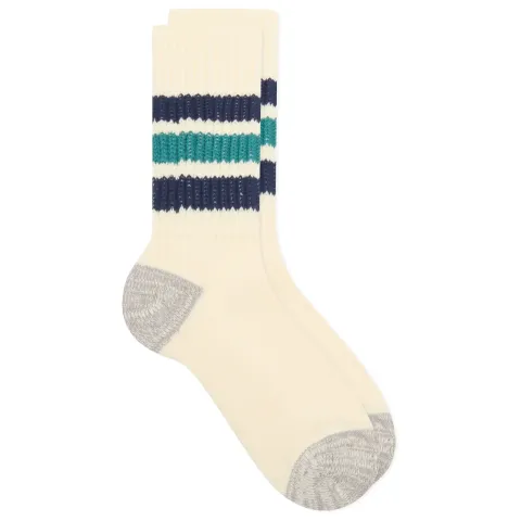 Coarse Ribbed Old School Crew Sock
