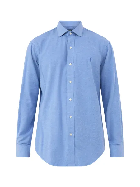 Polo Ralph Lauren Custom Fit Soft Twill Cotton Blend Shirt - Blue Borage Heather