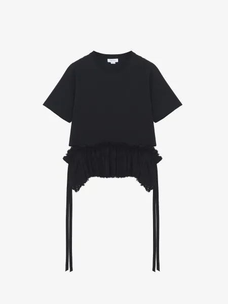 Lace Peplum T-shirt