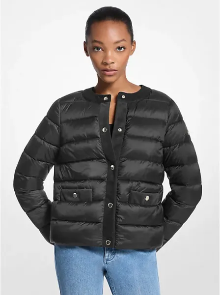 Packable Quilted Nylon Puffer Jacket
