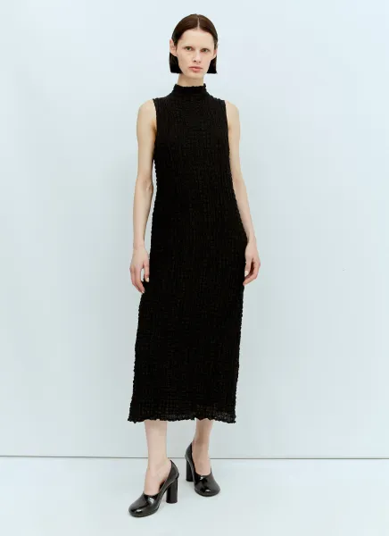 High Neck Midi Dress