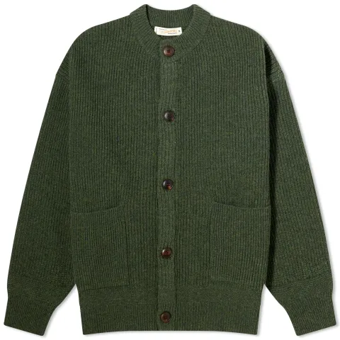 Heavy Wool Round Cardigan