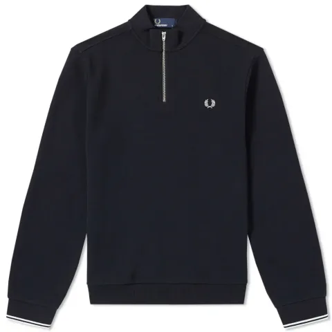 Fred Perry Long Sleeve Zip Neck Polo