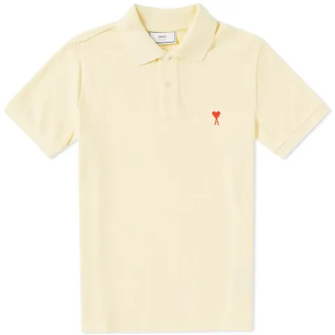 AMI Heart Embroidered Polo