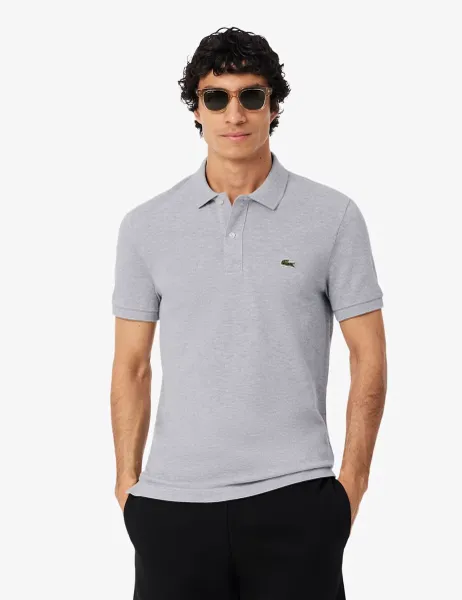 Lacoste Slim Fit Pure Cotton Polo Shirt Grey