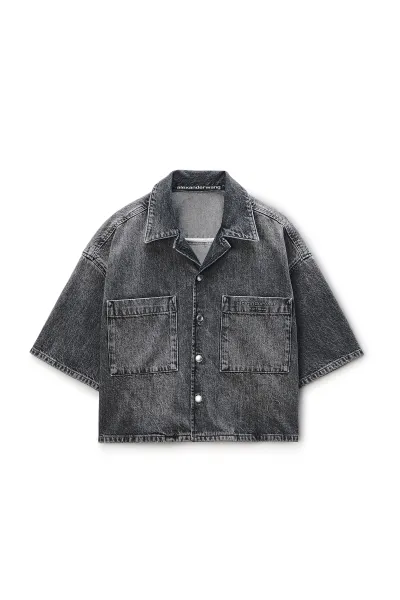 Cropped Short Sleeve Shirt