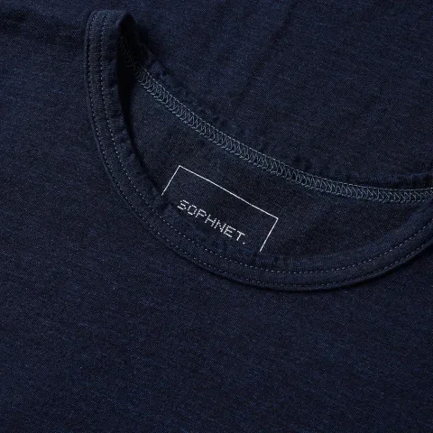 SOPHNET. Camouflage Side Panel Indigo Tee
