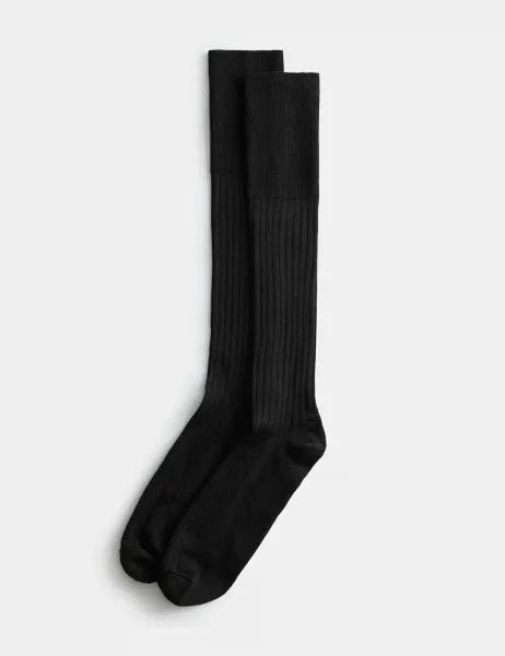 Autograph 2 Pack Lambswool Rich Socks Black