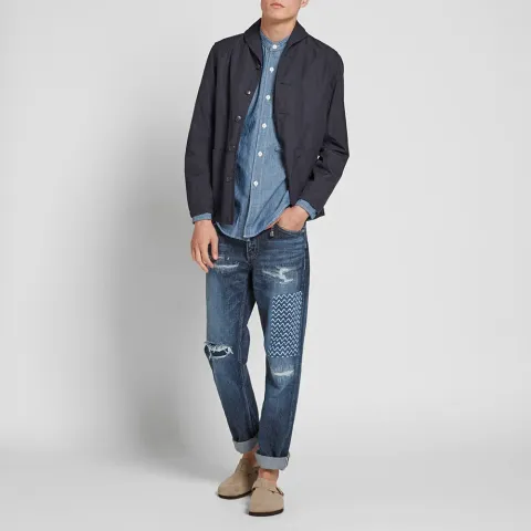 Collarless Shirt