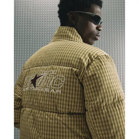River Island Microcheck Puffer Jacket