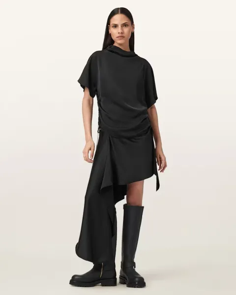 Leslie Satin Short Sleeve Top