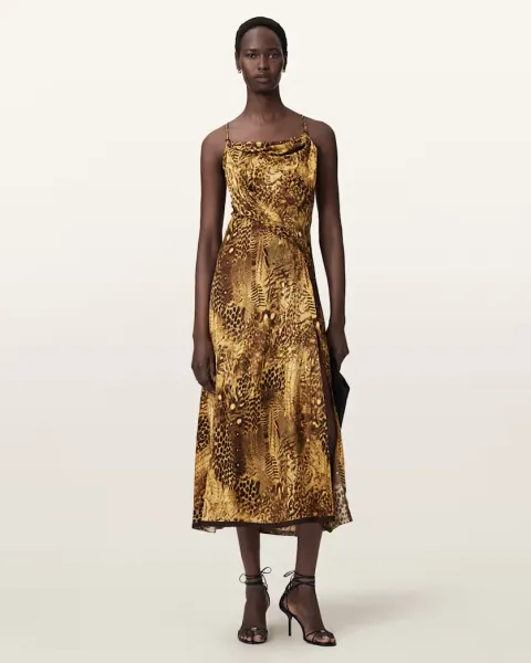 Claire Leopard Print Maxi Dress