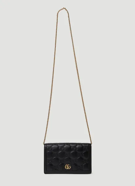 GG Matelassé Chain Wallet