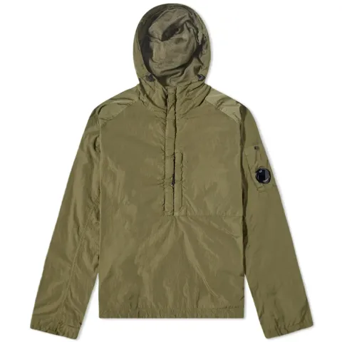 Chrome-R Arm Lens Popover Hooded Overshirt
