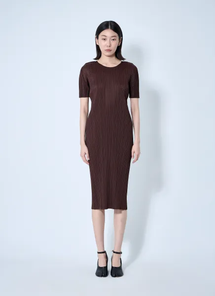 Pleated Midi Dress