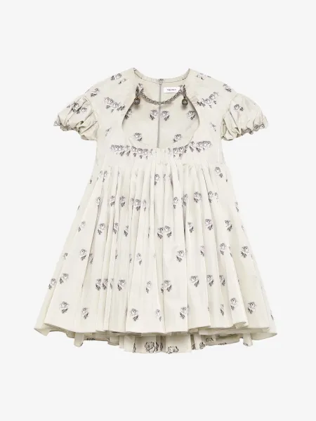 Taffeta Rose Jacquard Mini Dress