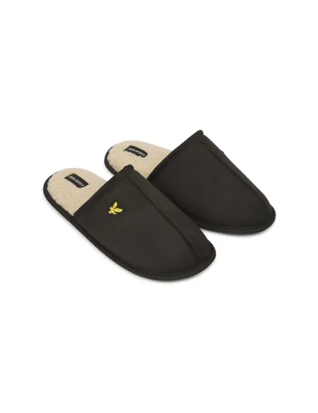 Lyle & Scott Faux Suede Mule Slippers