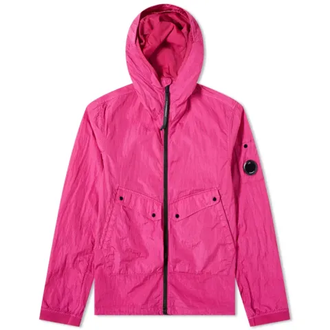 Arm Lens Nylon Hooded Jacket