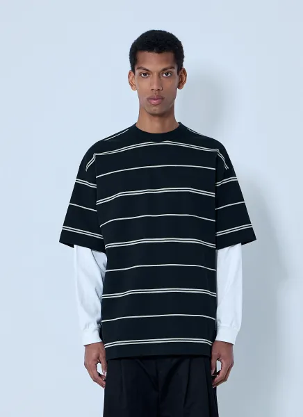 Striped Cotton Jersey T-Shirt