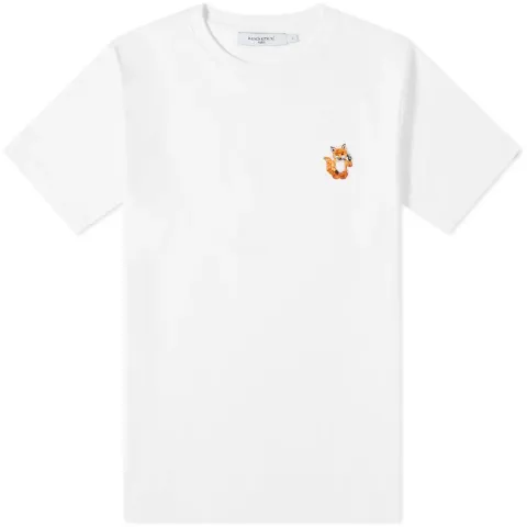 Maison Kitsuné All Right Fox Patch Classic T-Shirt - End. Exclu
