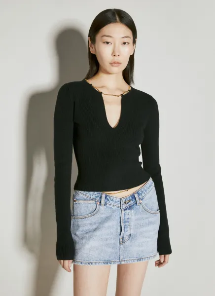 Nameplate Chain Sweater