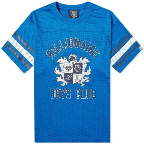Crest Logo Mesh Football T-Shirt