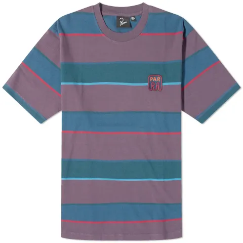 Fast Food Logo Stripe T-Shirt